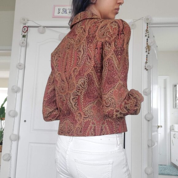 paisley whimsygoth boho blazer - Picture 2 of 4